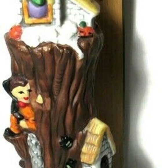 Tall Ceramic Haunted House Tree Trunk Ghosts - Picture 6 of 9